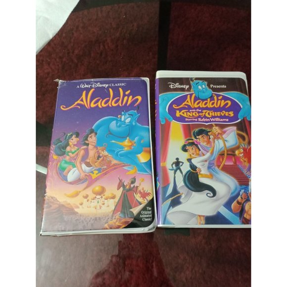 Two VHS special Aladdin and Aladdin King of thieves VHS